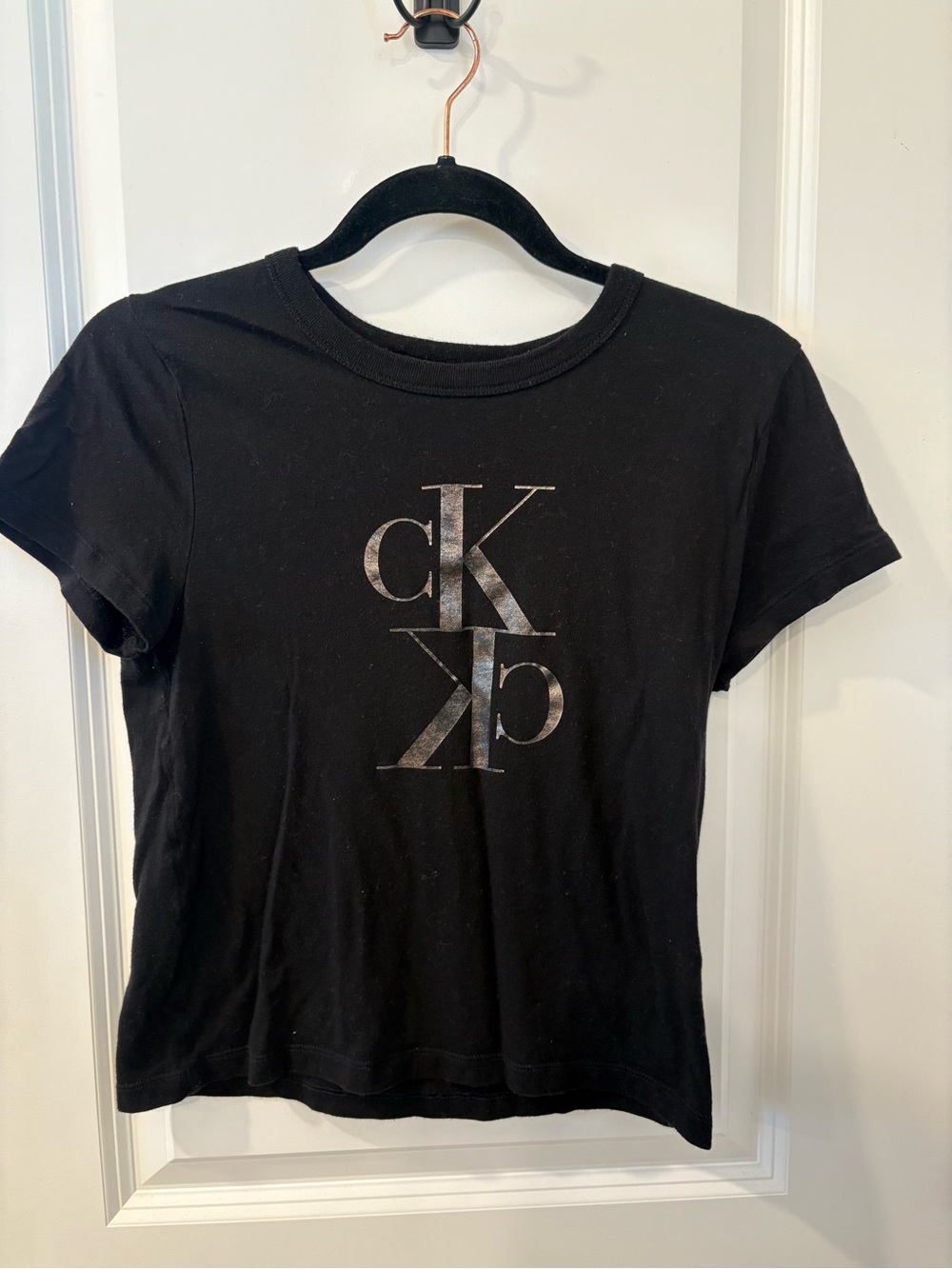 Calvin Klein Jeans Black Logo Crewneck Tee